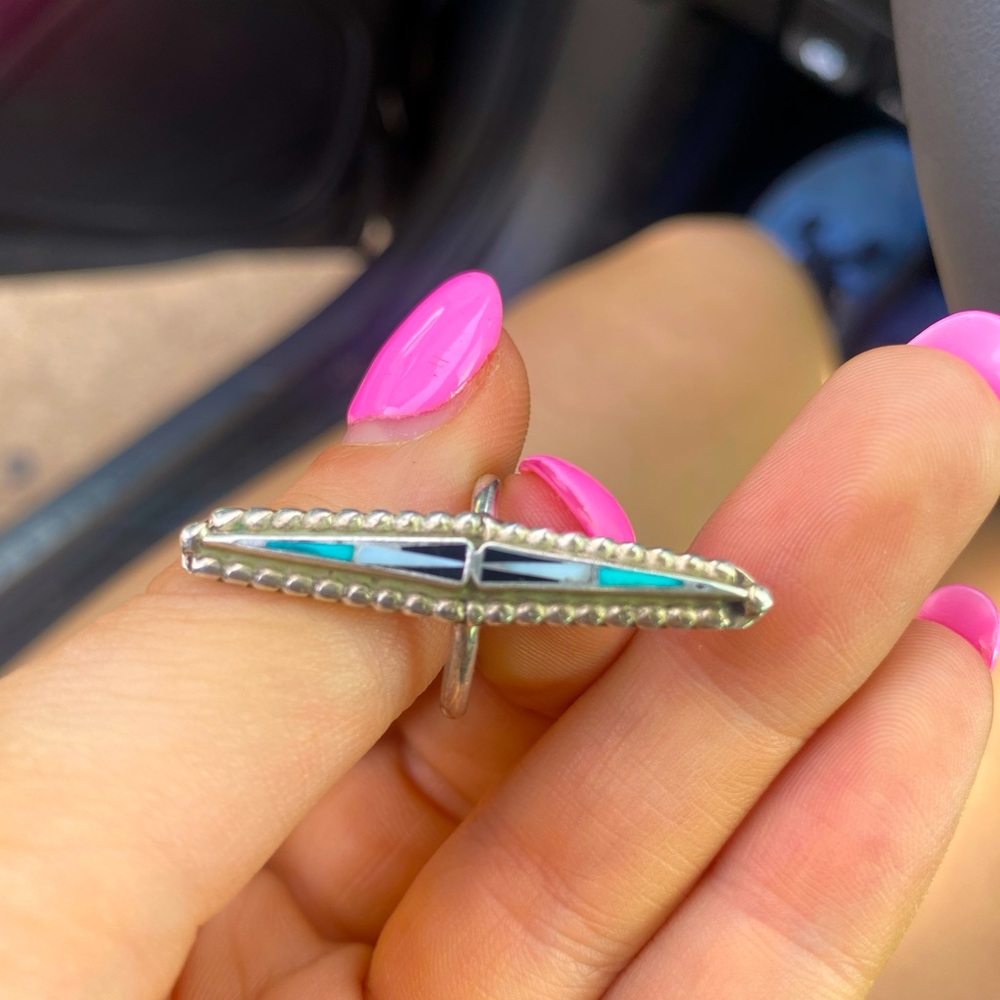 turquoise Zuni inlay ring